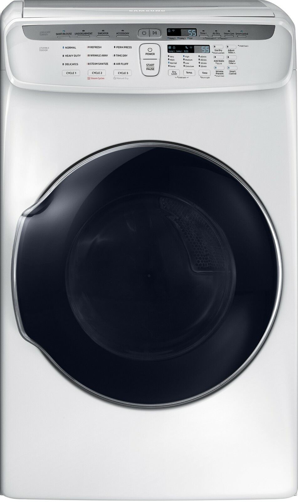 Samsung Washer & Gas Dryer Side-By-Side Set White