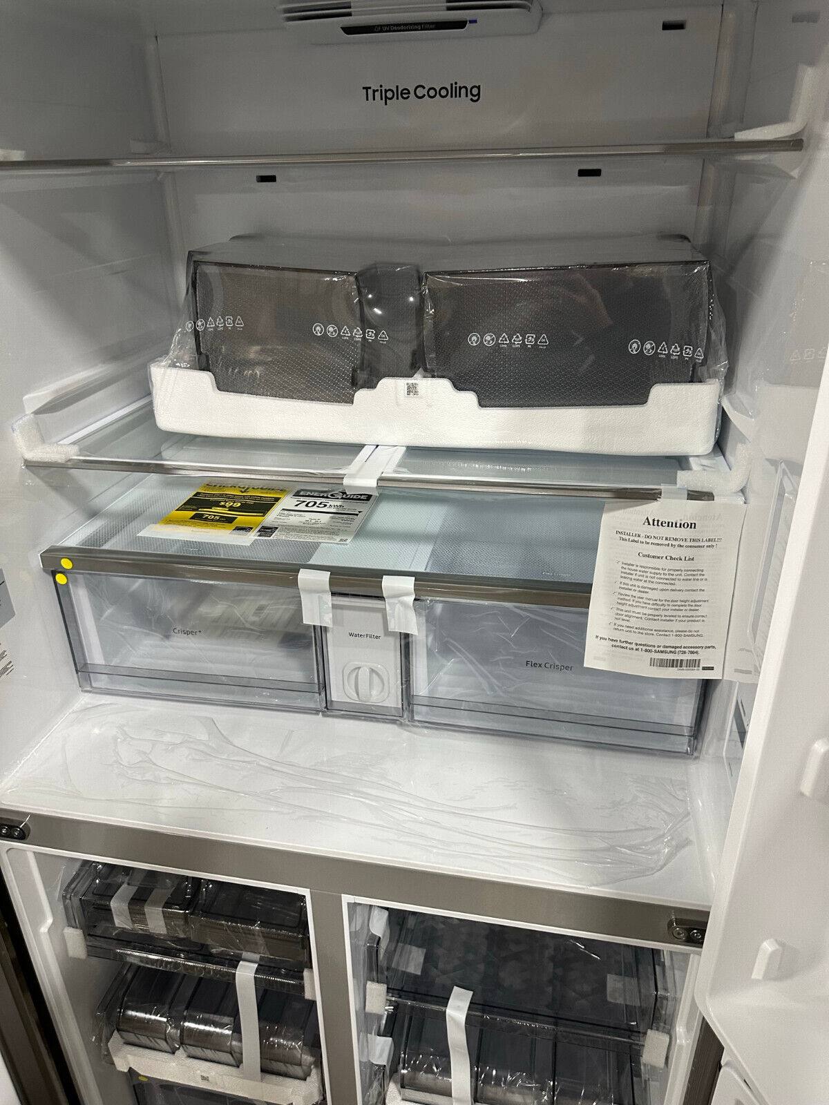 Samsung Smart 4-Door Flex Refrigerator Stainless 29 Cu. Ft