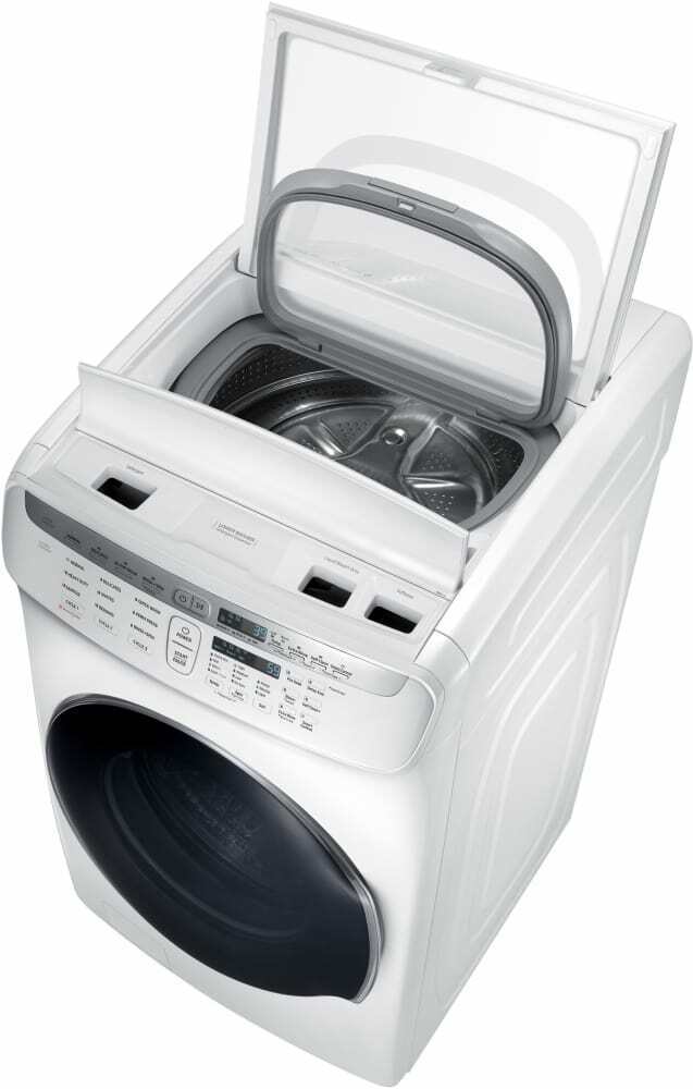 Samsung Washer & Gas Dryer Side-By-Side Set White
