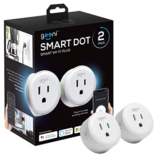 2 Pack Geeni DOT Smart Wi-Fi Outlet Plug