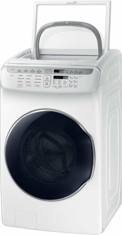 Samsung Washer & Gas Dryer Side-By-Side Set White