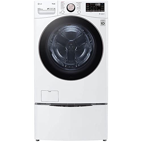 LG Smart Wi-Fi Enabled Front Load Washer (White)