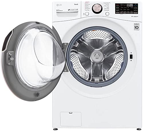 LG Smart Wi-Fi Enabled Front Load Washer (White)