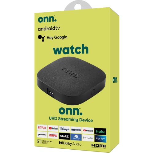 onn Android TV 4K UHD Streaming Device Bundle