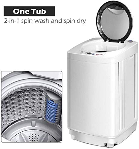 Giantex Portable Automatic Washer & Spinner Combo, 8 LBS Capacity