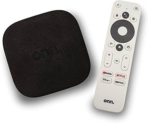 ONN Android TV 4K Streaming Device with Voice Control