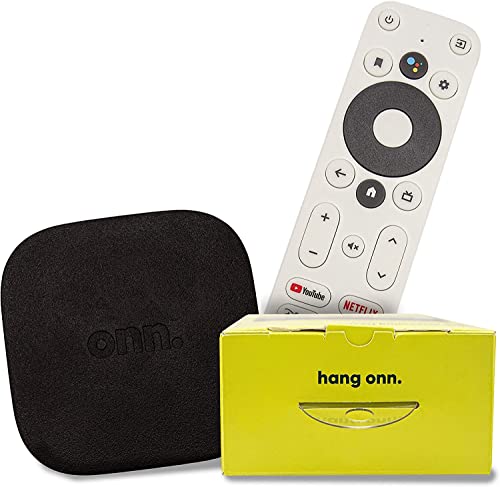 ONN Android TV 4K Streaming Device with Voice Control