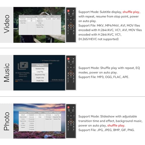 Black Mini 1080p Full-HD HDMI Media Player