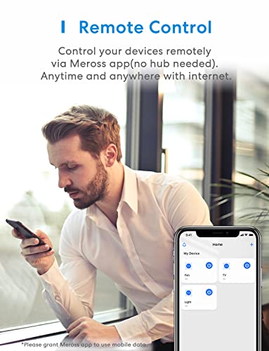 Meross Smart Plug Mini 15A, Wi-Fi, Apple HomeKit