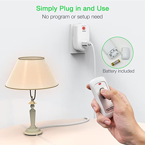 Wireless Remote Control Outlet for Lights, Lamps, Fans