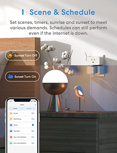 Meross Smart Plug Mini 15A, Wi-Fi, Apple HomeKit