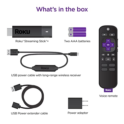 Roku Streaming Stick+ | HD/4K/HDR with Voice Remote