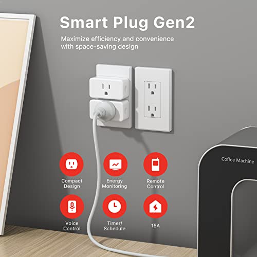 ZigBee Smart Plug 4-Pack with Energy Monitoring & Repeater