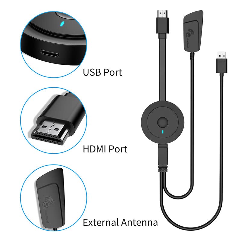 Wireless 4K HDMI Display Adapter for Multiple Devices