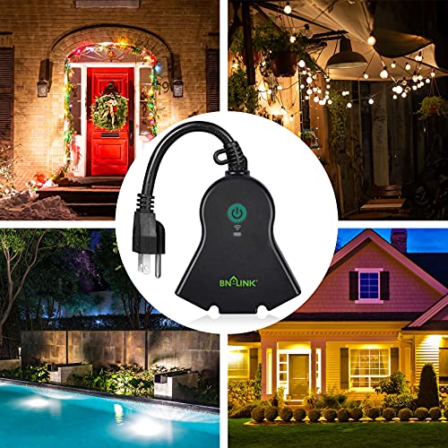 BN-LINK Smart WiFi Outdoor Outlet with Alexa & Google