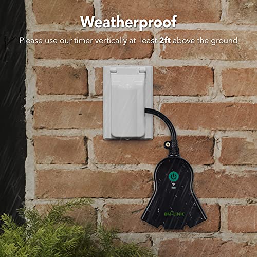 BN-LINK Smart WiFi Outdoor Outlet with Alexa & Google