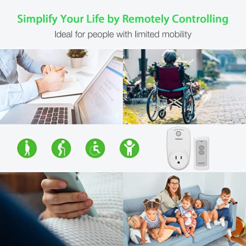 Wireless Remote Control Outlet for Lights, Lamps, Fans