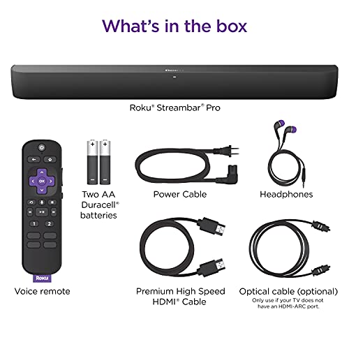 Roku Streambar Pro | 4K HDR Streaming & Soundbar