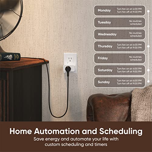 Dual Pack Wyze Smart Plug, Compatible with Alexa