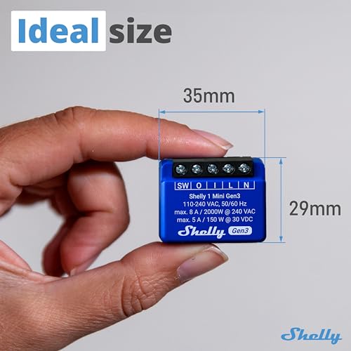 Shelly 1 Mini Gen 3 Smart Switch Relay
