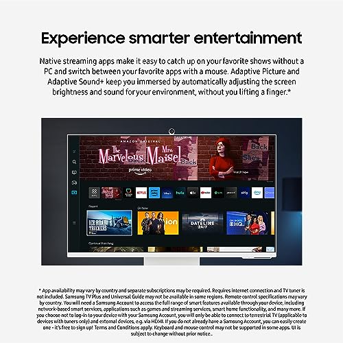 SAMSUNG 32" M80C UHD HDR Smart Monitor with Alexa