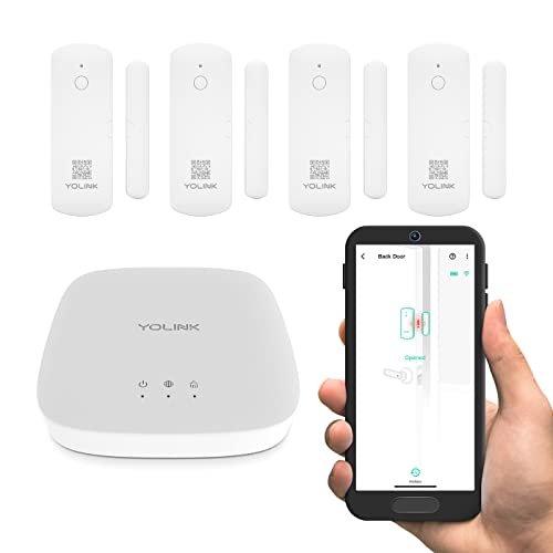 YoLink Smart Door Sensor Starter Kit: Long Range, Reminders