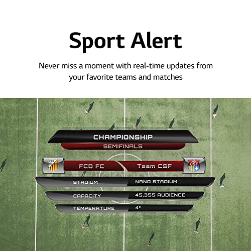 LG UQ75 43” 4K TV, Black