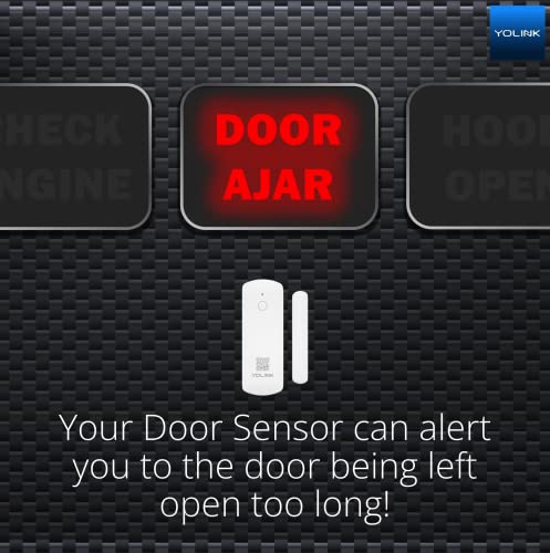 YoLink Smart Door Sensor Starter Kit: Long Range, Reminders