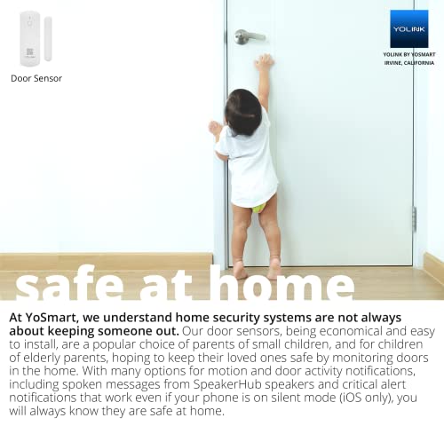 YoLink Smart Door Sensor Starter Kit: Long Range, Reminders