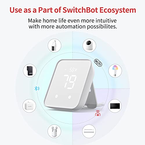 SwitchBot Hub 2: WiFi Thermometer, Hygrometer, Remote Control, Light Sensor