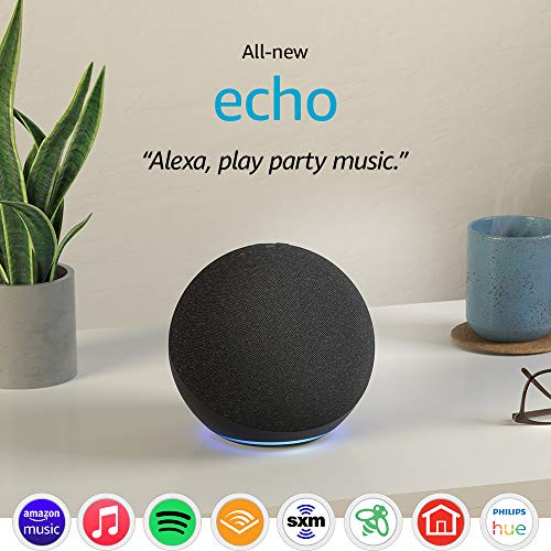 Echo (4th Gen) | Premium sound, smart hub, Alexa