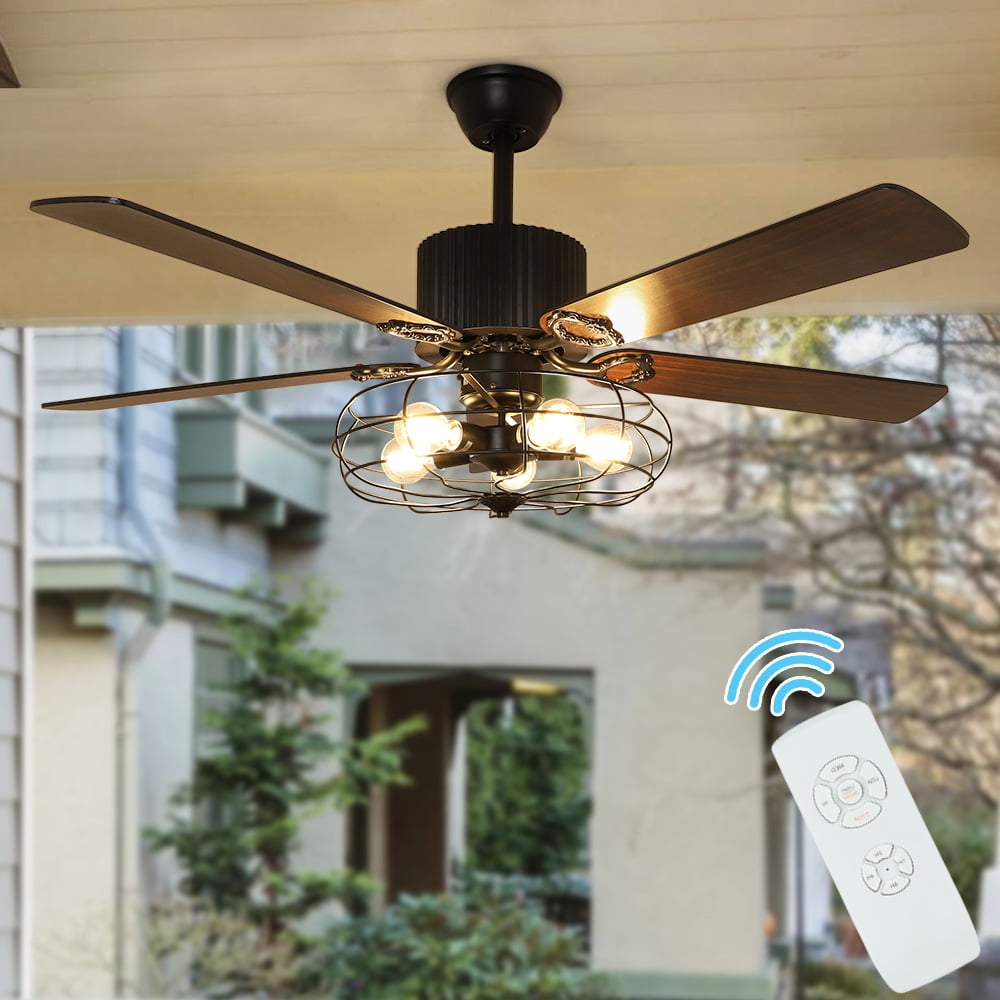Smart Ceiling Fan with Remote Control 52in