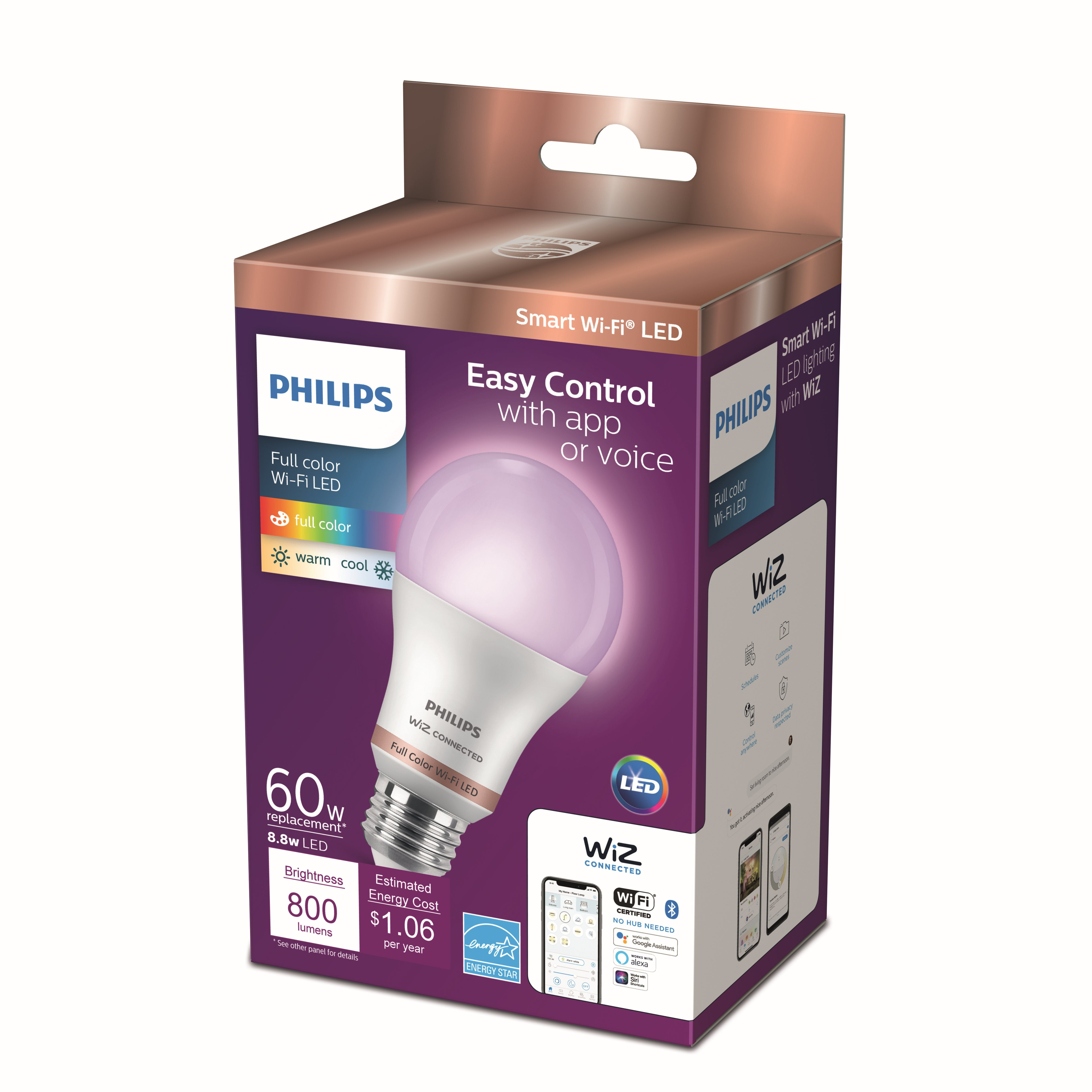 Philips Smart LED Light Bulb Frosted & Tunable