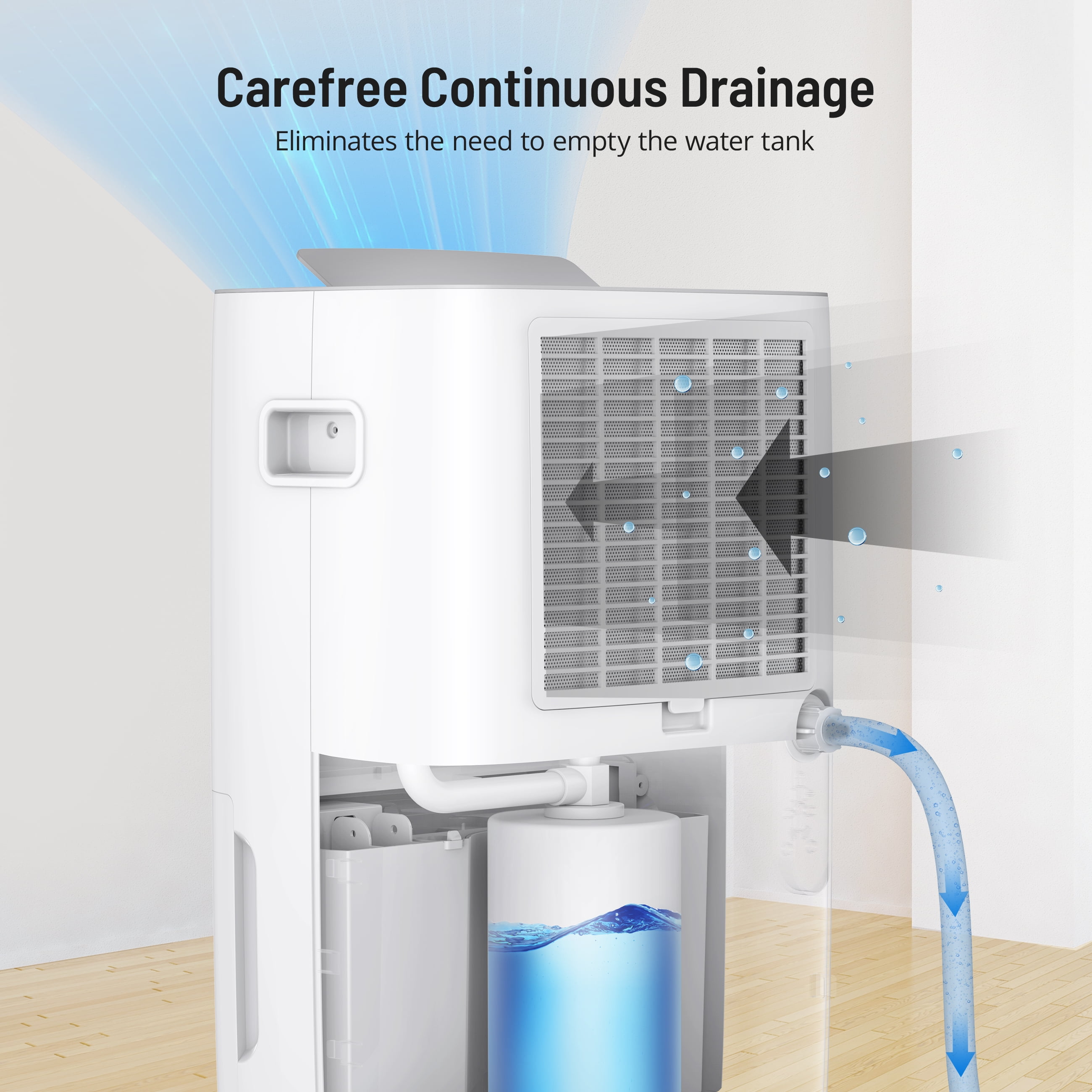 Smart Dehumidifier with Built-In Pump - 50 Pint