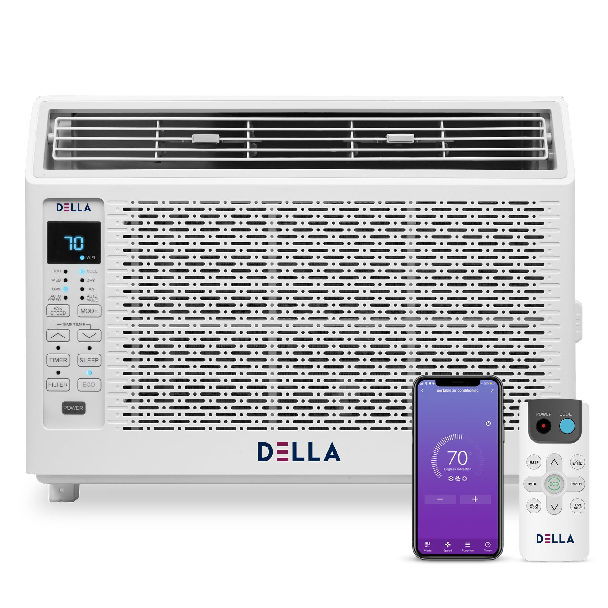 Smart Window AC with Dehumidifier & Fan