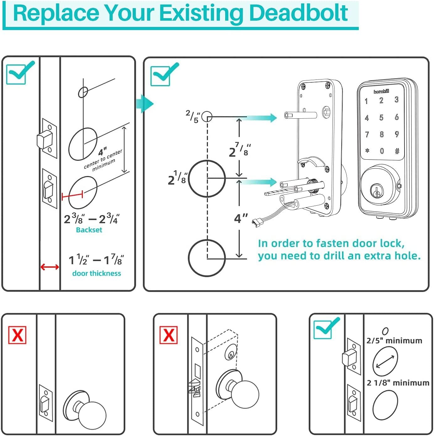 Bluetooth Smart Door Lock - Keyless Entry Control