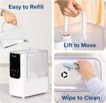 LEVOIT Smart Cool/Warm Mist Humidifier with Aromatherapy, 4.5L