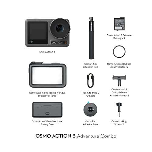 DJI Osmo Action 3 Adventure Combo Waterproof Camera