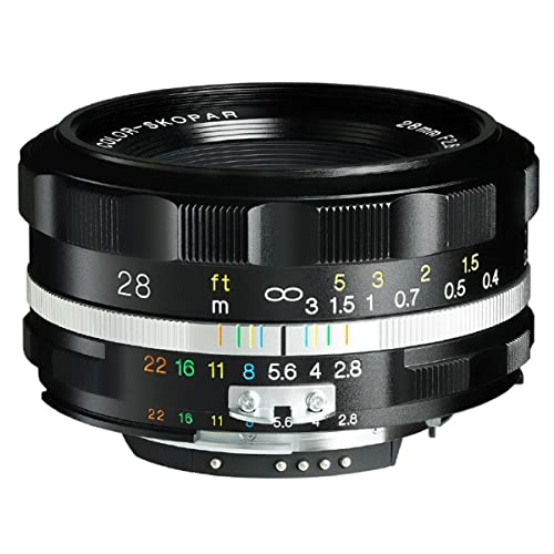Voigtlander Color Skopar 28mm Aspherical SLII-S Lens, Black