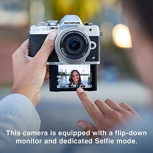 OM SYSTEM E-M10 Mark IV Silver Camera Kit
