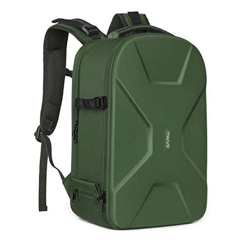 MOSISO Camera Backpack: Waterproof Hardshell DSLR Bag, Army Green