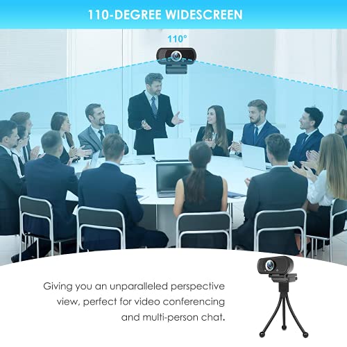 XPCAM Full HD 1080P Webcam with Privacy Shutter