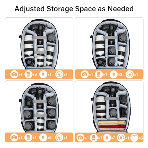 MOSISO Geometric Camera Backpack for DSLR/SLR/Mirrorless Cameras