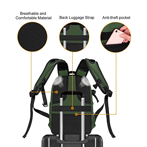 MOSISO Camera Backpack: Waterproof Hardshell DSLR Bag, Army Green