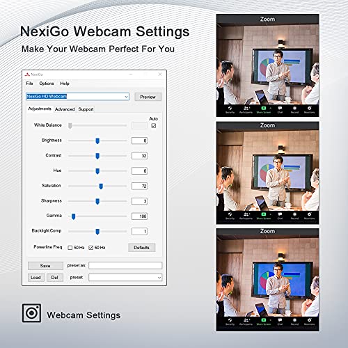 NexiGo N930AF Autofocus Webcam with Microphone - 1080p