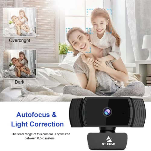 NexiGo N930AF Autofocus Webcam with Microphone - 1080p