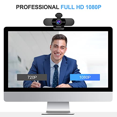 EMEET 1080P Webcam with Dual Mic and 90°FOV