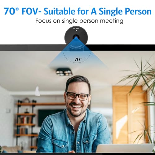 EMEET 1080P Webcam with Mic & Privacy Cover