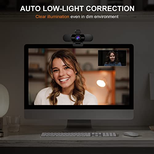 EMEET 1080P Webcam with Dual Mic and 90°FOV