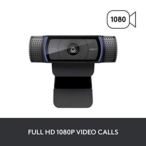 Logitech C920x HD Pro Webcam, Full HD 1080p